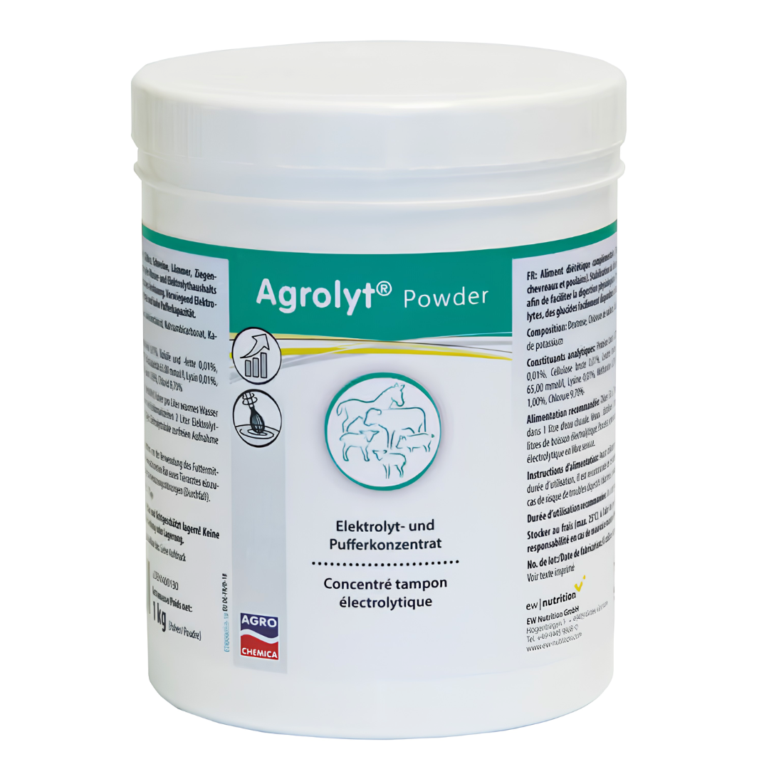 Elektrolītu papildbarība teļiem un sivēniem Agrolyt 1 kg