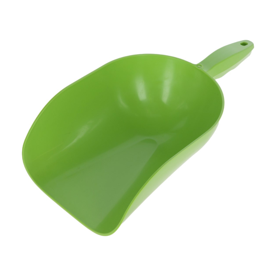Feed scoop 2 kg, plastic, green