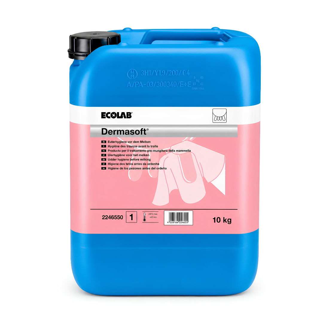 Mazgāšanas līdzeklis pupu salvešu apstrādei Ecolab Dermasoft 10 kg