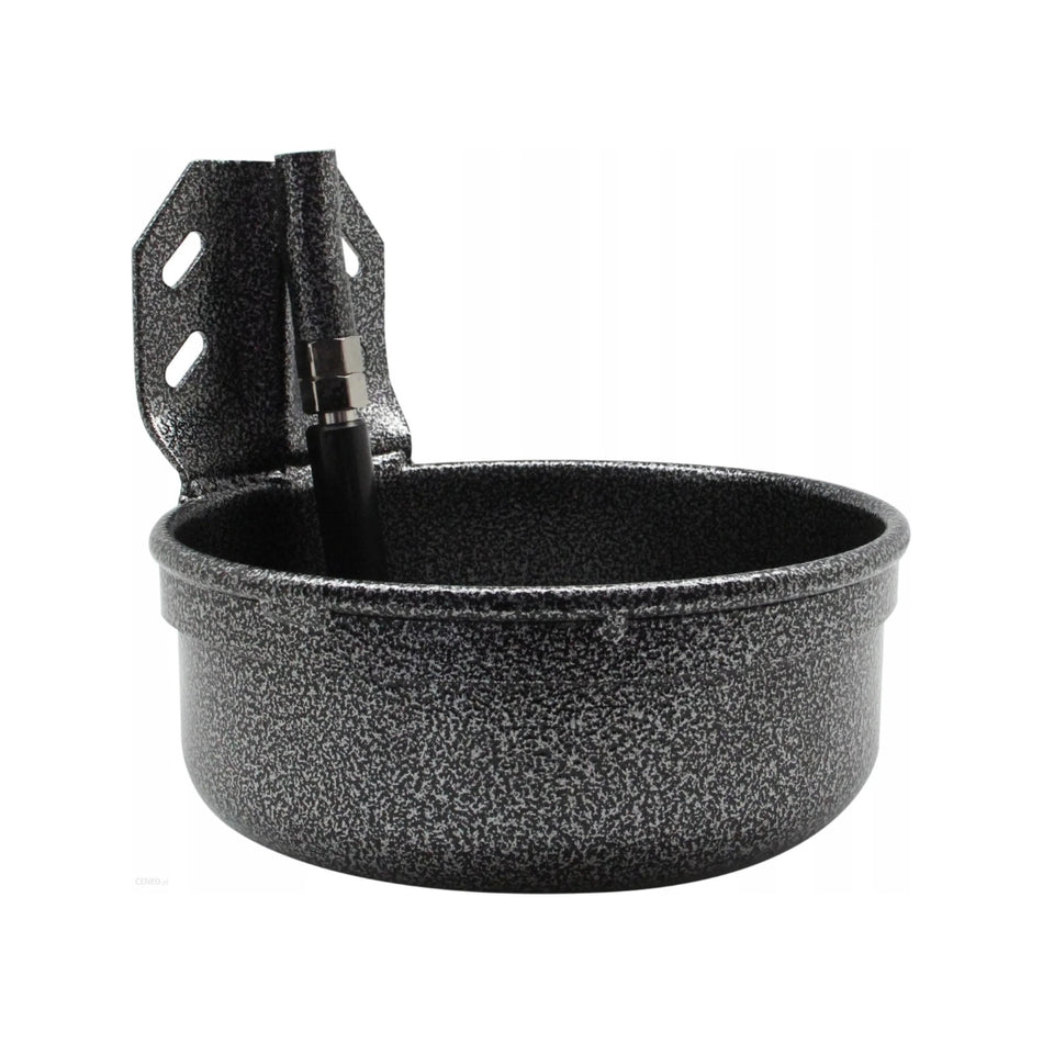 Water trough steel with valve 5 L