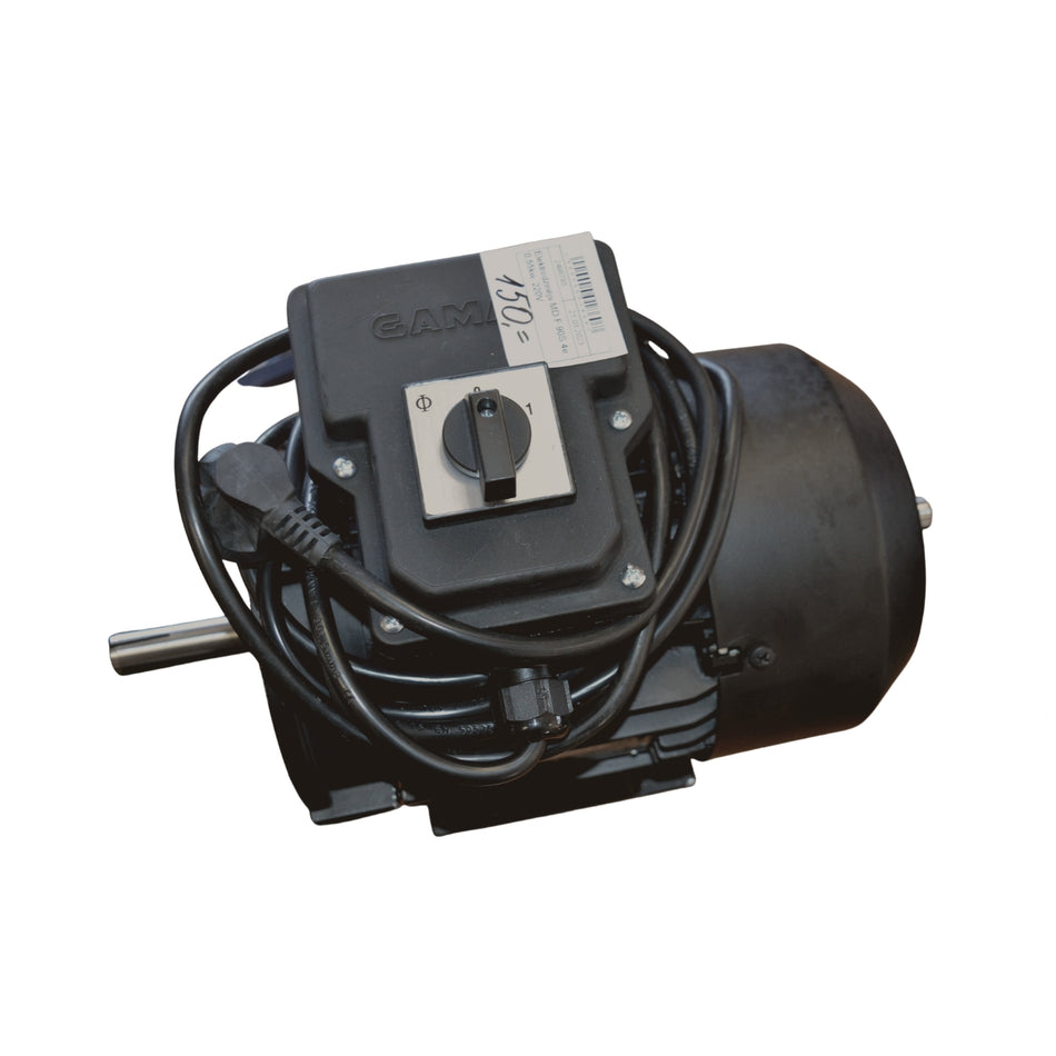 Electric motor with flange, extended shaft, switch and cable MD.F 90 S 4a (220 V, 0.55 kW, 1420 rpm)