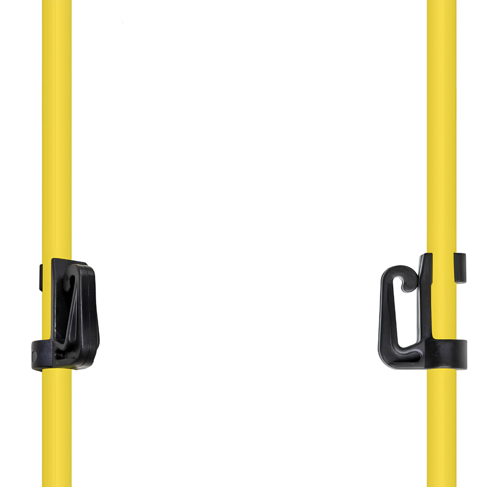 Stiklašķiedras elektriskā gana miets ar 2 izolatoriem 110 cm - 10 gab. (PIEGĀDE 7-14 DIENAS)