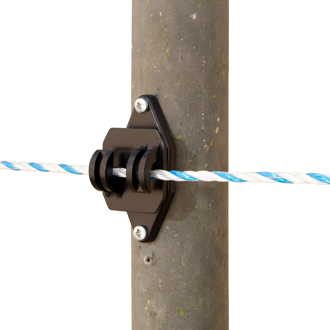 Elektriskā gana izolators stieplei un virvei līdz 8 mm - 10 gab.