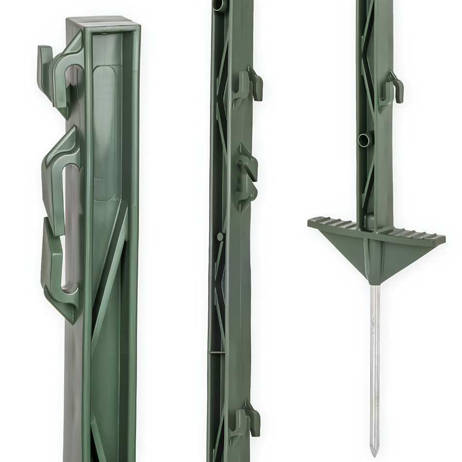 Electric fence post 74 cm green