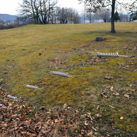 Elektriskā gana stieples spriegošanas atspere 435 mm
