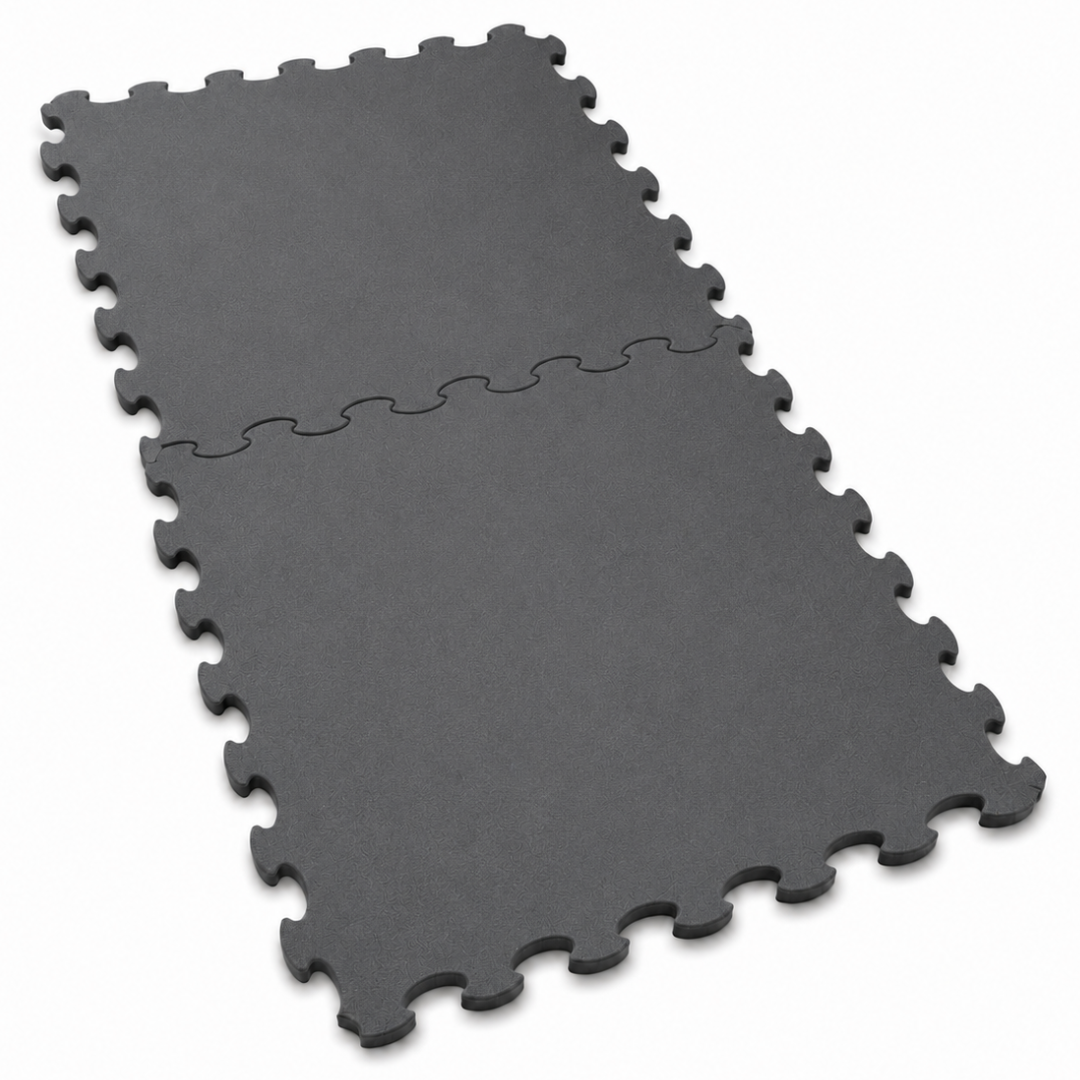 Gumijas plāksne Puzle SBR 105 × 105 cm melna