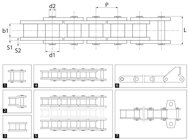 Chain 5182 mm, 272 links 758710.0 0007587100 07587100 758710.0 7587100 CLAAS