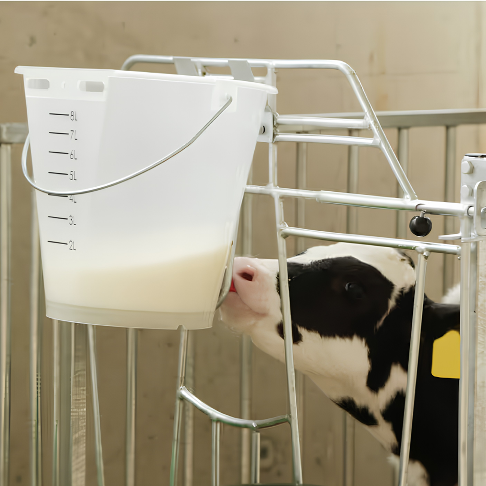 Teļu dzirdināšanas spainis Food Safe 8 l balts