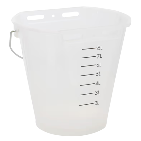 Teļu dzirdināšanas spainis Food Safe 8 l balts