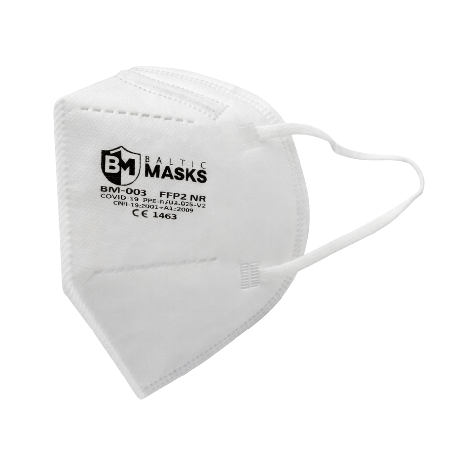 Respirators 5-slāņu FFP2 Baltic Masks BM-003, 2 gab.
