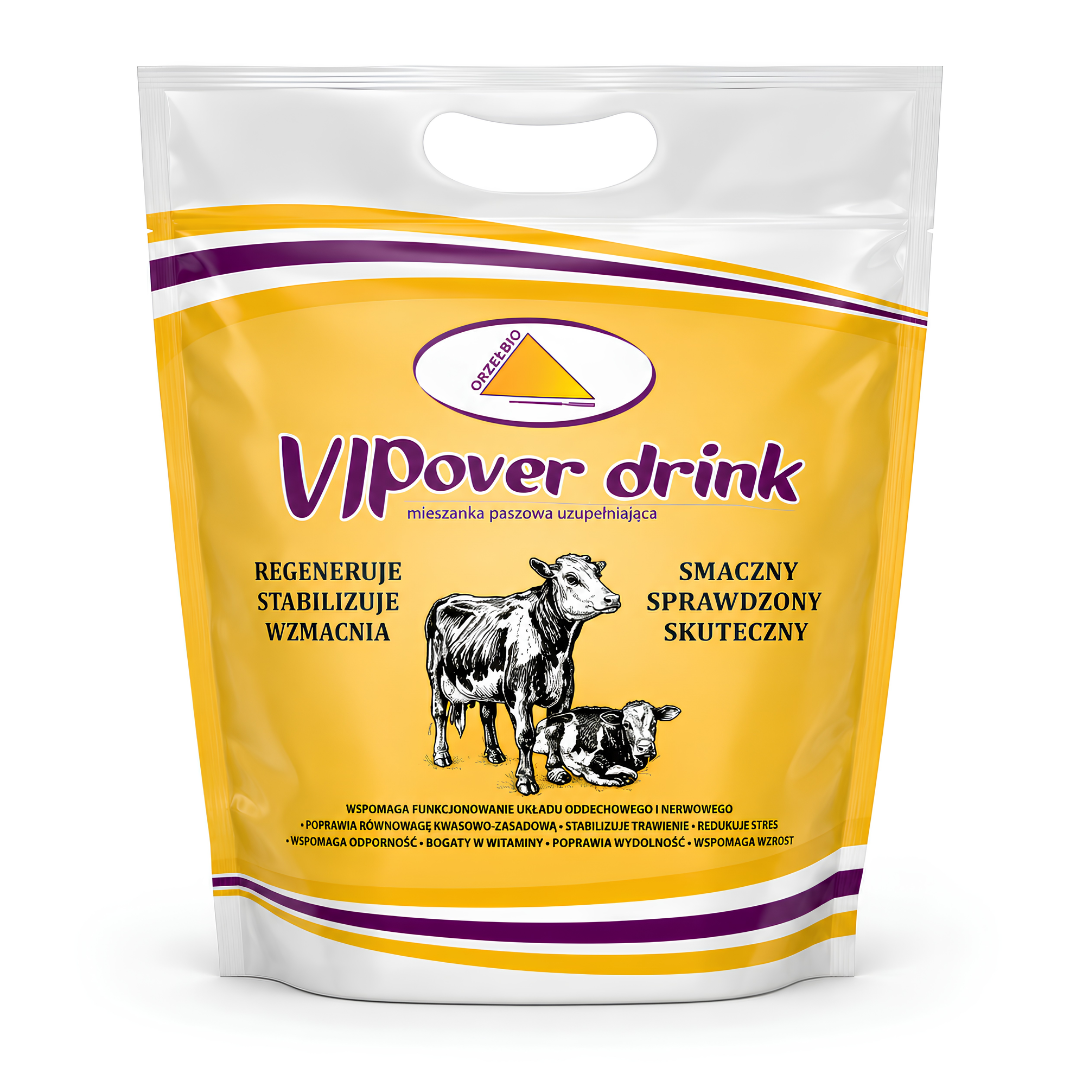 Papildbarība govīm tūlītējai tonizēšanai pēc dzemdībām Vipover Drink 1 kg