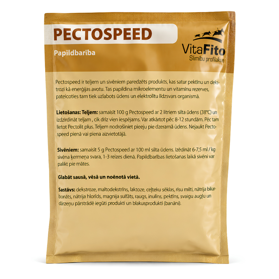Līdzeklis pret caureju teļiem un sivēniem VitaFito Pectospeed 1 kg (100 g x 10)