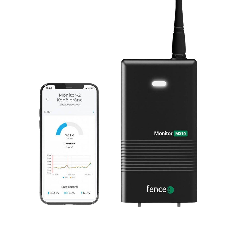 Electric fence line monitoring device Monitor MX10